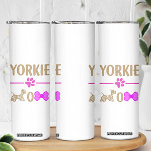 Yorkie Mom Skinny Tumbler Yorkshire Terrier Gifts For Dog Mom Fur Mama Presents TB10 Print Your Wear