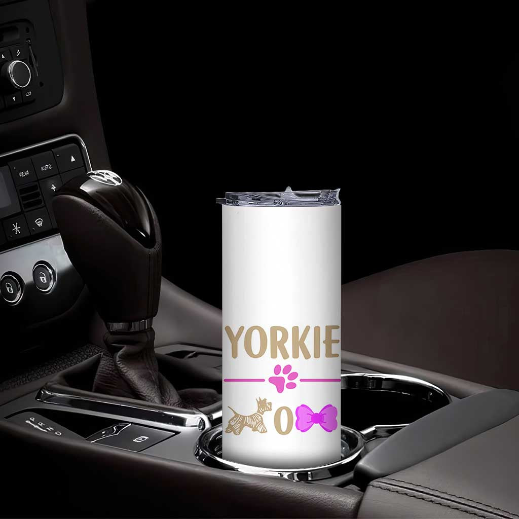 Yorkie Mom Skinny Tumbler Yorkshire Terrier Gifts For Dog Mom Fur Mama Presents TB10 Print Your Wear