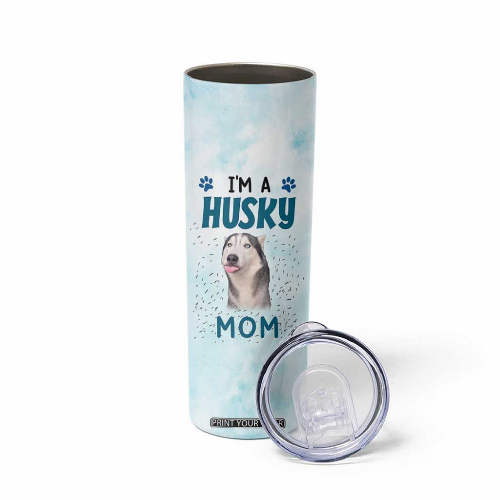 Funny Husky Mom Skinny Tumbler Funny Dog Owner Gift Siberian Husky This Is How I Roll TB10 Print Your Wear
