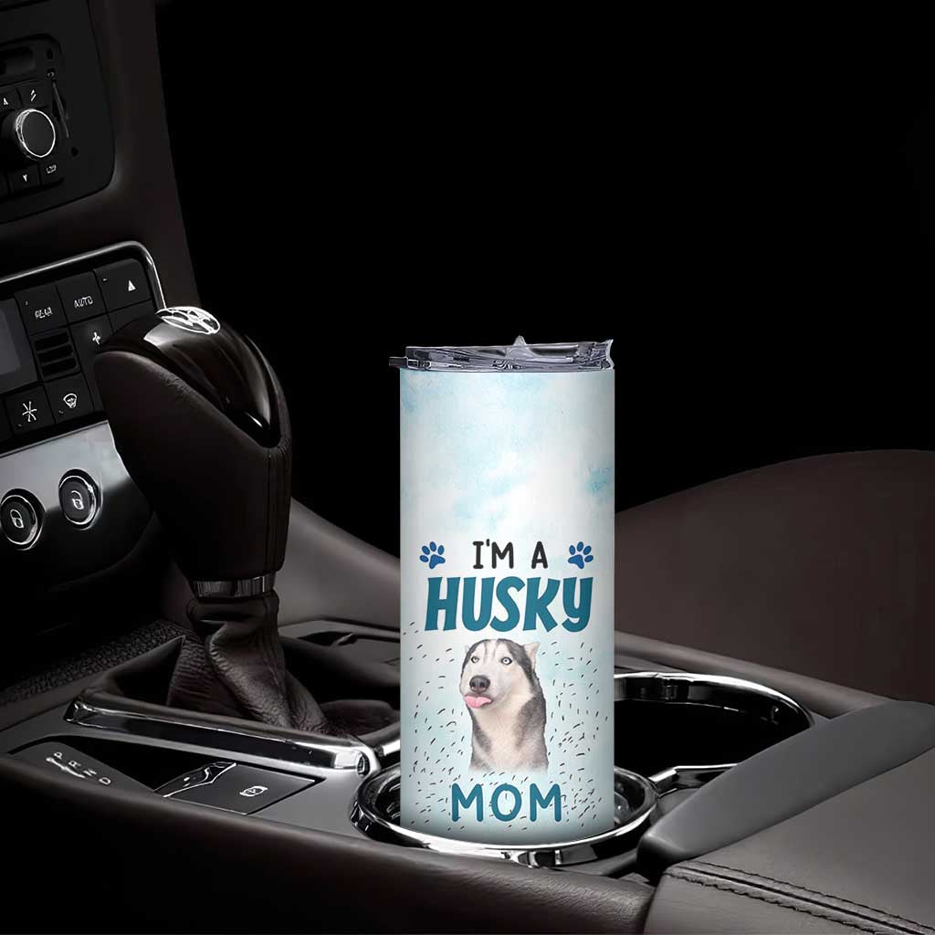 Funny Husky Mom Skinny Tumbler Funny Dog Owner Gift Siberian Husky This Is How I Roll TB10 Print Your Wear