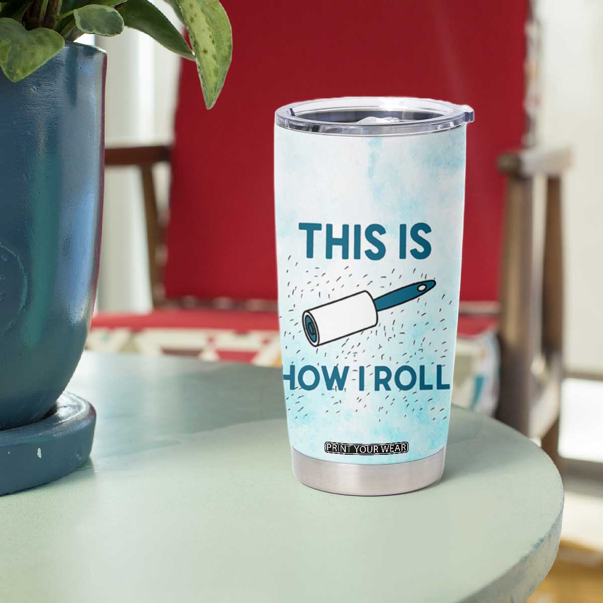 Funny Husky Mom Tumbler Cup Funny Dog Owner Gift Siberian Husky This Is How I Roll TB10 Print Your Wear