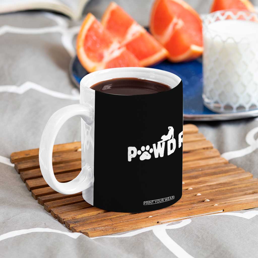 Cat Dad Gift Coffee Mug Pawdre Funny Paw Print Cat Lover Fathers Day TB10 Print Your Wear