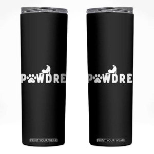 Cat Dad Gift Skinny Tumbler Pawdre Funny Paw Print Cat Lover Fathers Day TB10 Black Print Your Wear