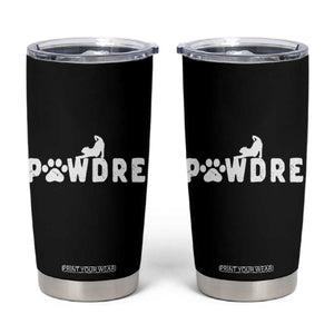 Cat Dad Gift Tumbler Cup Pawdre Funny Paw Print Cat Lover Fathers Day TB10 Black Print Your Wear