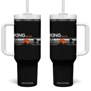 King Of The Camper Tumbler With Handle Outdoor Camping Mountain Nature Hiking Camp Lover Gift TB10 One Size: 40 oz Black Print Your Wear