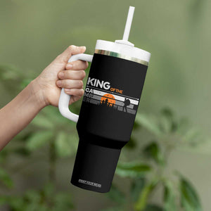 King Of The Camper Tumbler With Handle Outdoor Camping Mountain Nature Hiking Camp Lover Gift TB10 Print Your Wear