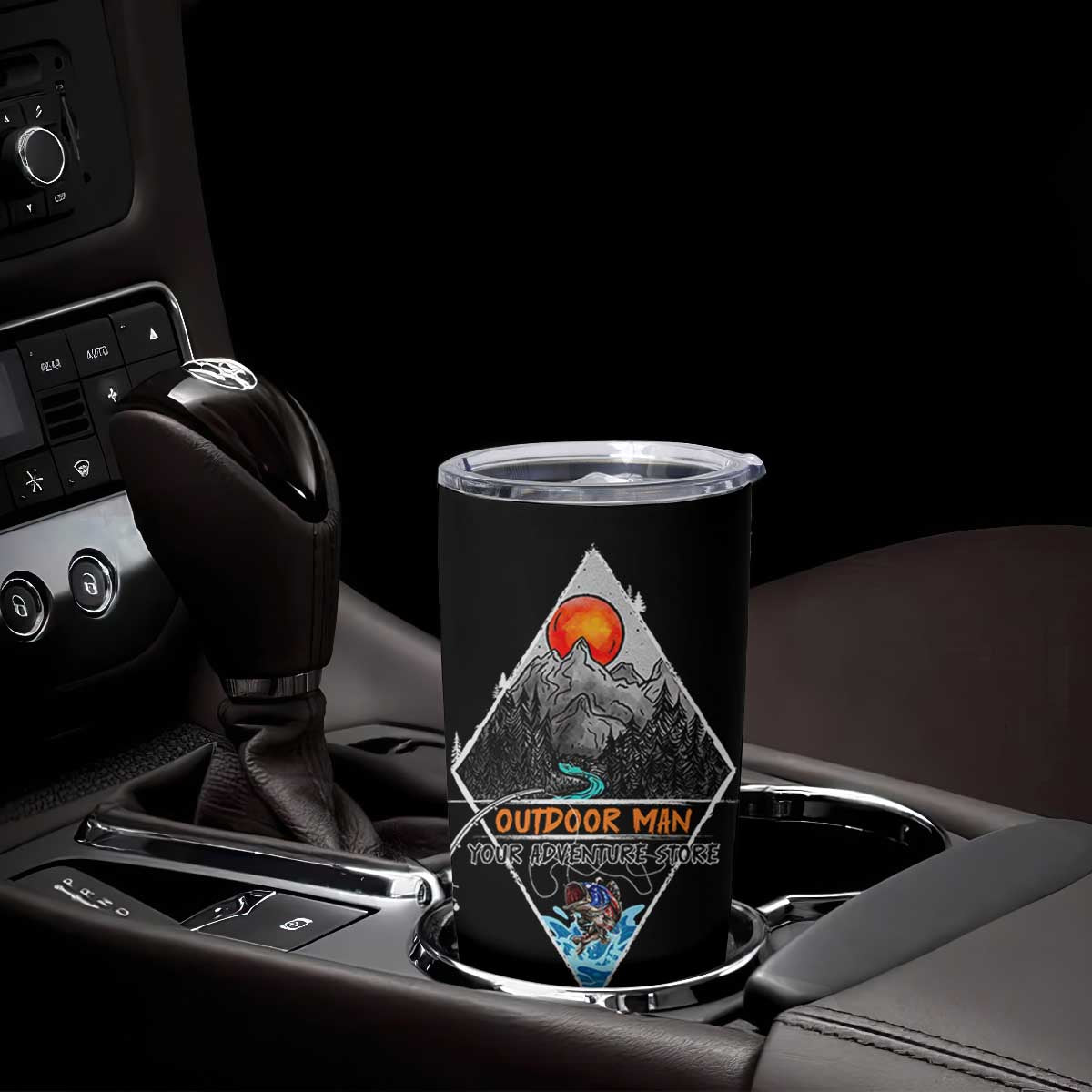 Outdoor Man Tumbler Cup Fishing Camping Mountain Nature Hiking Camp Lover Gift TB10 Print Your Wear