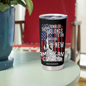New American Citizen Gift Tumbler Cup Funny US Citizenship Congratulations Presents TB10 Print Your Wear