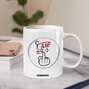 Funny 70th Birthday Coffee Mug 1956 70 Year Old Birthday US Flag Middle Finger TB10 Print Your Wear