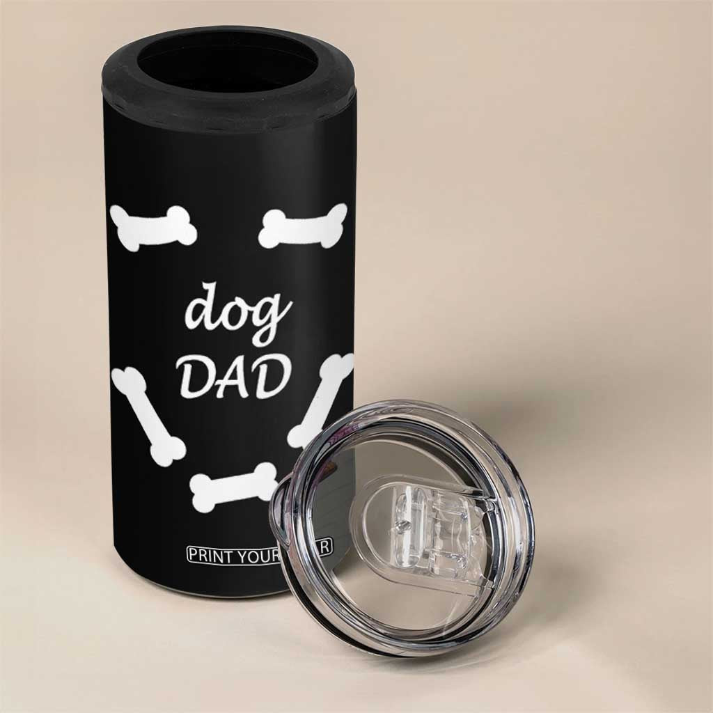 Dog Dad 4 in 1 Can Cooler Tumbler Funny Cute Pup Doggo Dog Dad Owner Fathers Day Gift TB10 Print Your Wear
