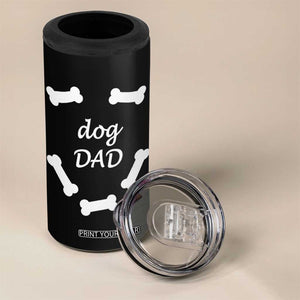 Dog Dad 4 in 1 Can Cooler Tumbler Funny Cute Pup Doggo Dog Dad Owner Fathers Day Gift TB10 Print Your Wear