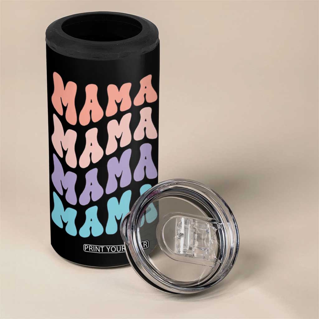 Groovy Mama 4 in 1 Can Cooler Tumbler Gift For Mothers Day Christmas New Mom TB10 Print Your Wear