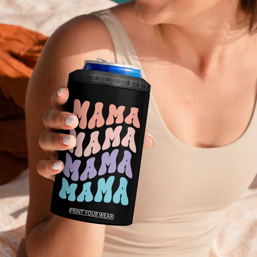 Groovy Mama 4 in 1 Can Cooler Tumbler Gift For Mothers Day Christmas New Mom TB10 Print Your Wear
