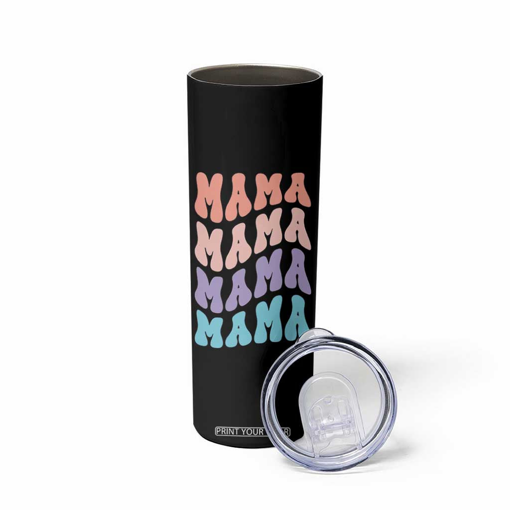 Groovy Mama Skinny Tumbler Gift For Mothers Day Christmas New Mom TB10 Print Your Wear