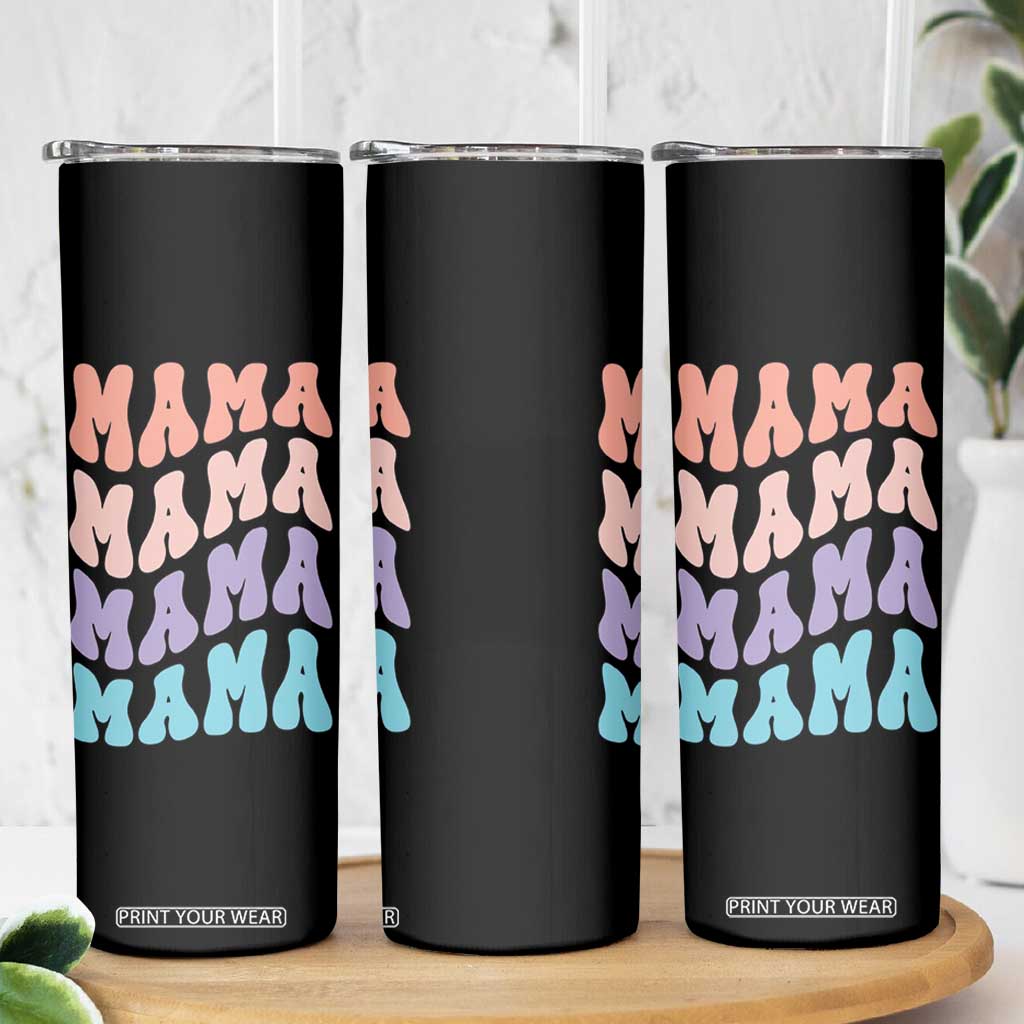Groovy Mama Skinny Tumbler Gift For Mothers Day Christmas New Mom TB10 Print Your Wear