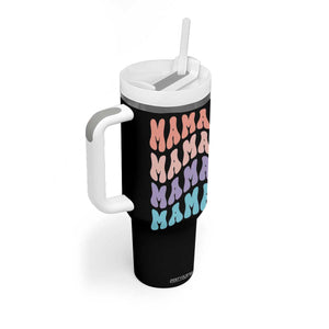 Groovy Mama Tumbler With Handle Gift For Mothers Day Christmas New Mom TB10 Print Your Wear