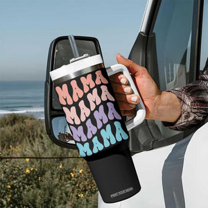 Groovy Mama Tumbler With Handle Gift For Mothers Day Christmas New Mom TB10 Print Your Wear