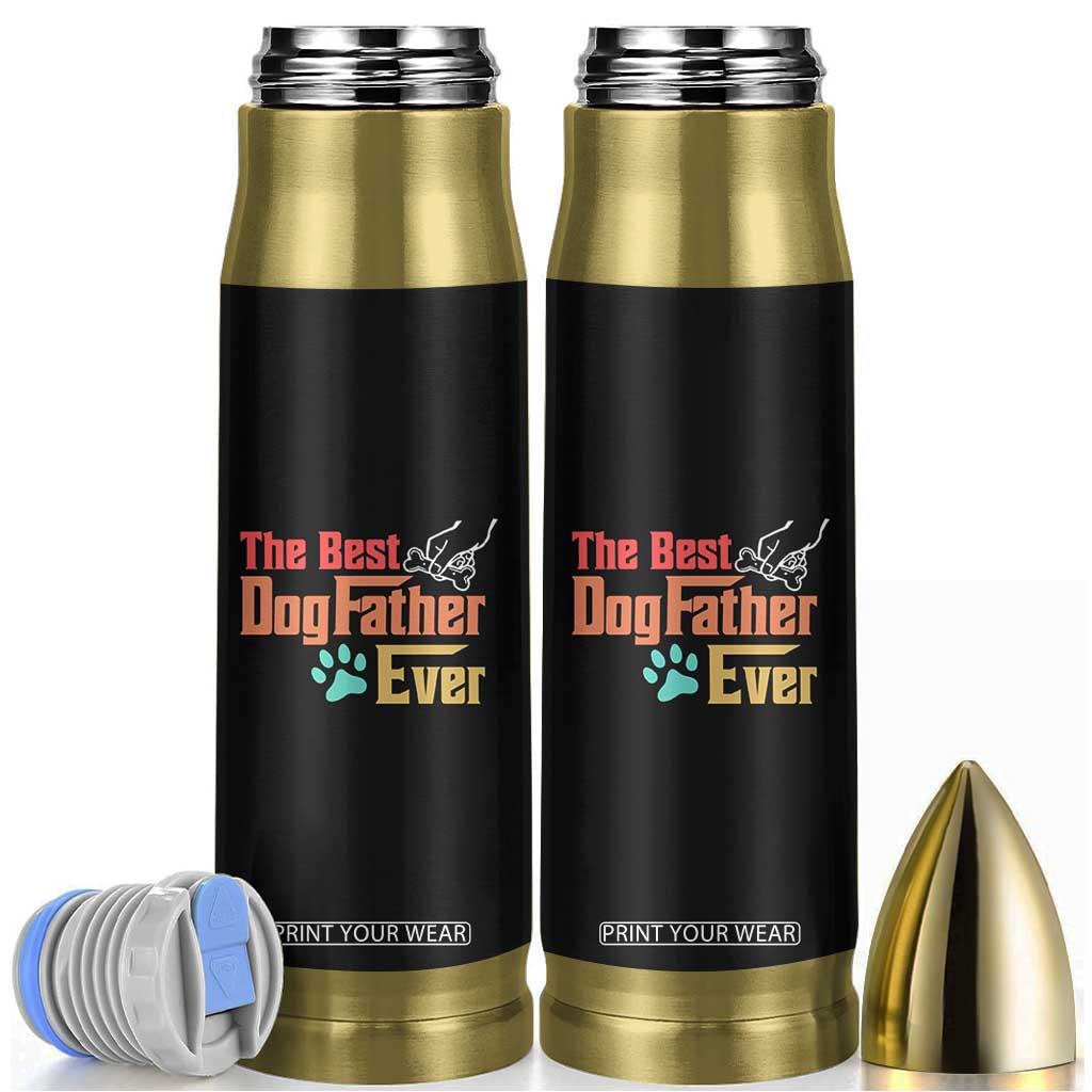 Best Dog Dad Ever Bullet Tumbler Vintage Gifts for Dog Dad Fathers Day Gift TB10 Black Print Your Wear