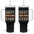Grandpa Tumbler With Handle Best Pop-Pop Ever Vintage Fathers Day Gift TB10 One Size: 40 oz Black Print Your Wear