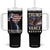 Trump Vance 2024 Tumbler With Handle For President VP USA Election Patriotic US Flag Eagle TB10 One Size: 40 oz Black Print Your Wear
