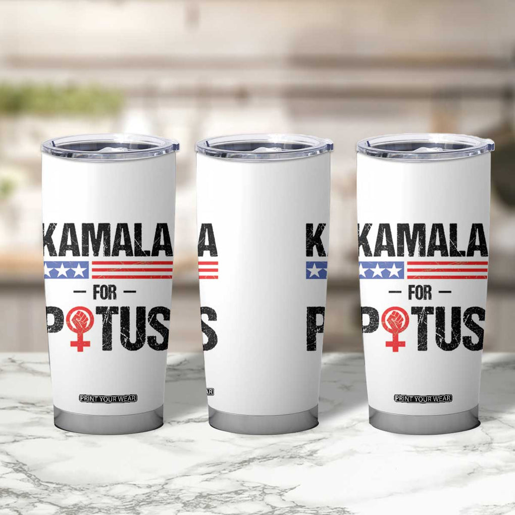 Harris 2024 Madam President Tumbler Cup Kamala For Potus TB10 Print Your Wear