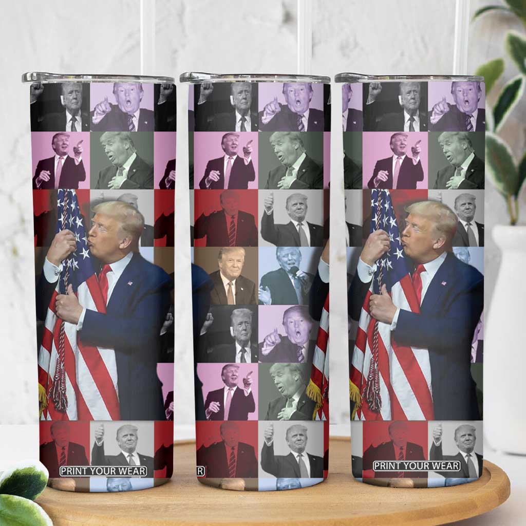 Donald Trump 2024 Skinny Tumbler 45 47 President Eras 4547 Take American Back TB10 Print Your Wear
