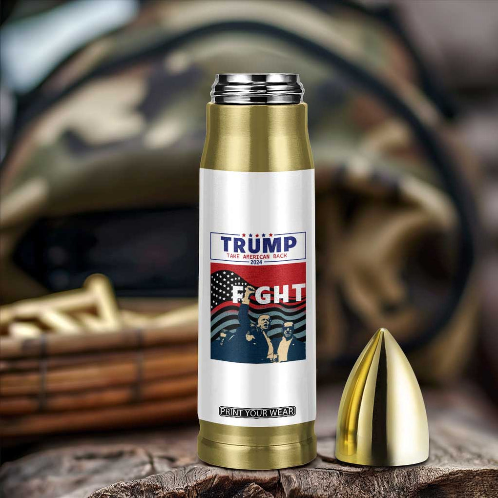 Donald Trump 2024 Bullet Tumbler Trump Assassination Attempt Fight Never Surrender Make America Great 2024 Campaign President Election TB10 Print Your Wear