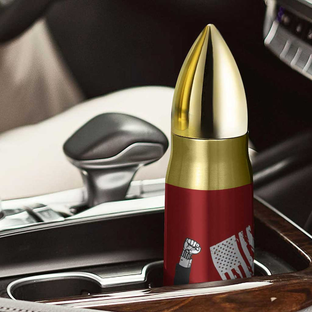 2024 Unstoppable Trump Skeleton Halloween Bullet Tumbler Survived Assassination Attempt Survivor You Missed Trump Fight Fist Pump American Flag TB10 Print Your Wear