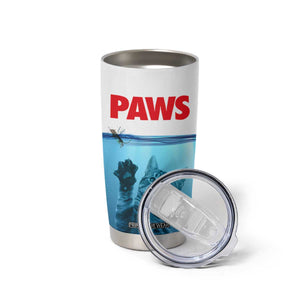 Paws Parody Tumbler Cup Cat Mouse Humorous Cat Chasing Mouse Kitten TB10 Print Your Wear