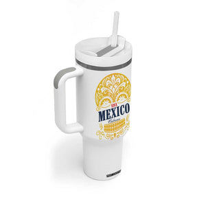 Viva Mexico Cabrones Sugar Skull Tumbler With Handle Independence Day Mexico Mexican Beer TB10 Print Your Wear