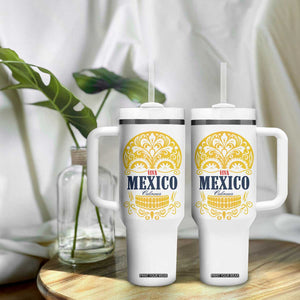 Viva Mexico Cabrones Sugar Skull Tumbler With Handle Independence Day Mexico Mexican Beer TB10 Print Your Wear