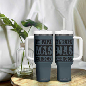 Mexican Dad Husband Tumbler With Handle El Papa Mas Chingon Fathers day Dia del Padre TB10 Print Your Wear