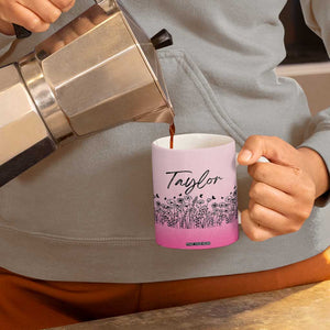 Personalized Wildflower Coffee Mug Custom Name Gift For Women TB10 Print Your Wear