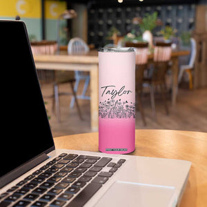 Personalized Wildflower Skinny Tumbler Custom Name Gift For Women TB10 Print Your Wear