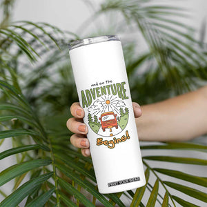 Goodbye Gifts Skinny Tumbler And So The Adventure Begins Coworker Leaving Farewell Gift TB10 Print Your Wear
