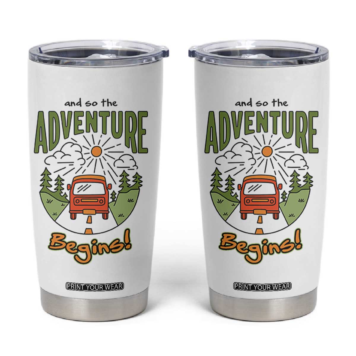 Goodbye Gifts Tumbler Cup And So The Adventure Begins Coworker Leaving Farewell Gift TB10 White Print Your Wear