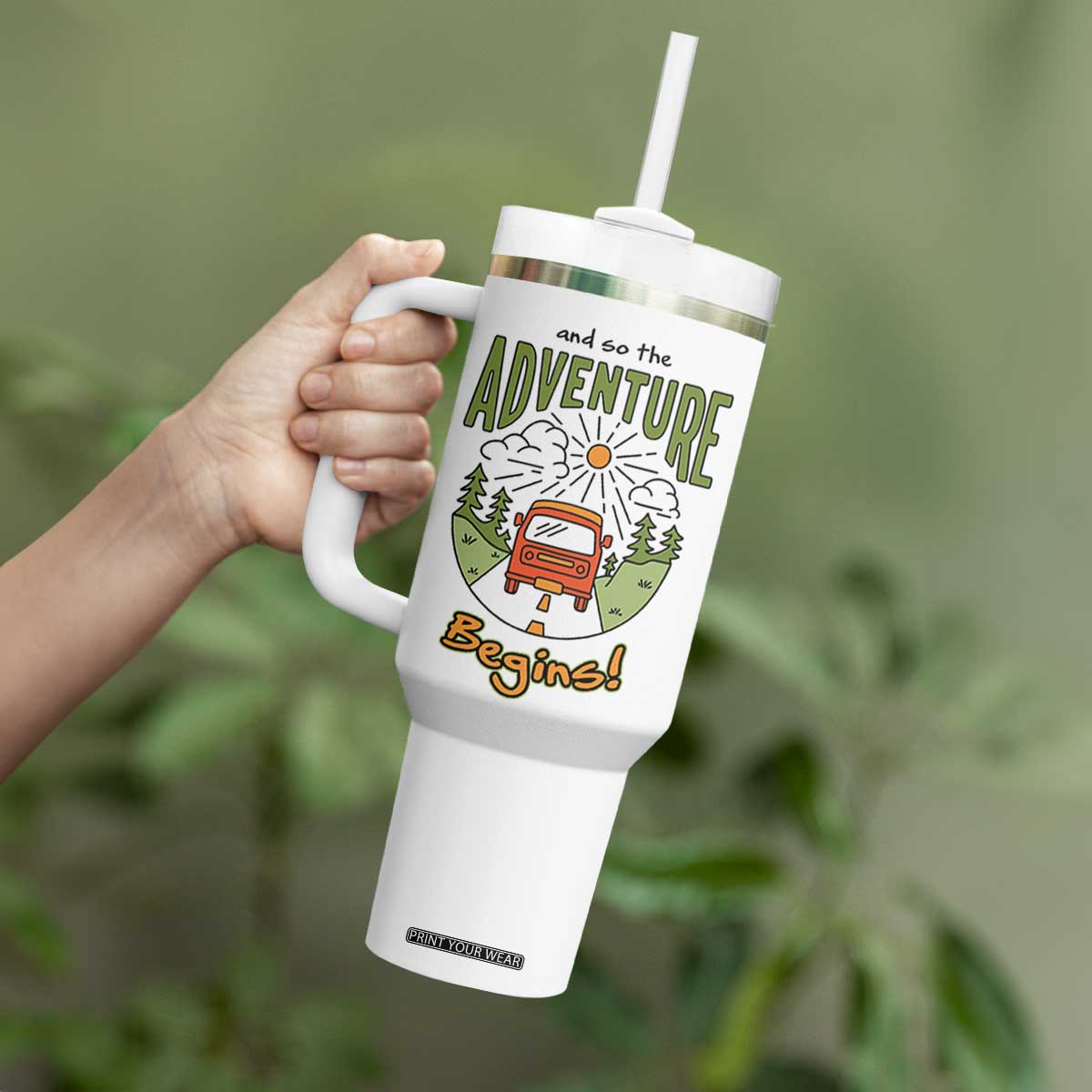 Goodbye Gifts Tumbler With Handle And So The Adventure Begins Coworker Leaving Farewell Gift TB10 Print Your Wear