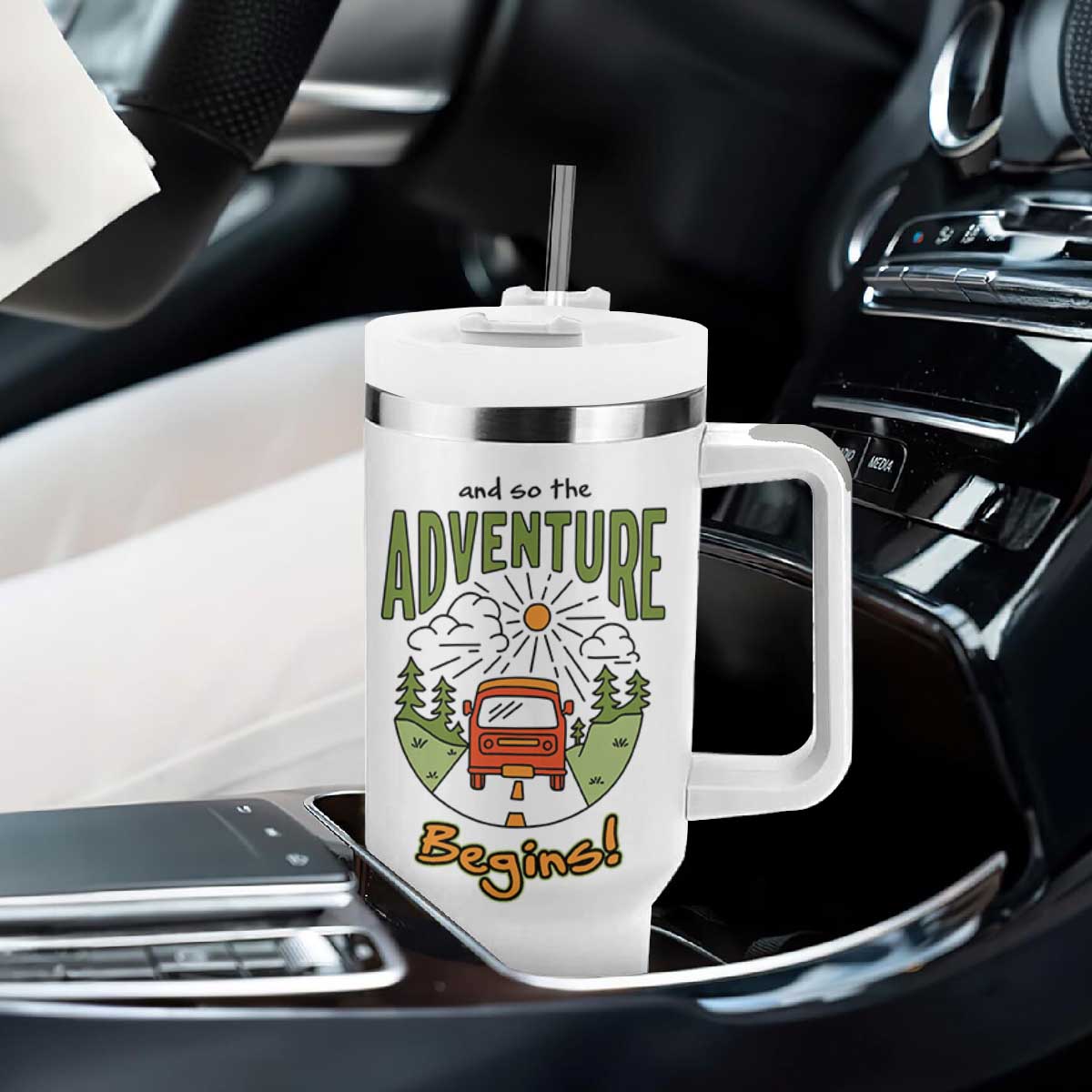 Goodbye Gifts Tumbler With Handle And So The Adventure Begins Coworker Leaving Farewell Gift TB10 Print Your Wear