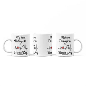 Rescue Dog Coffee Mug Animal Adopt Foster Animal Shelter Volunteer Dog Lovers TB10 Print Your Wear