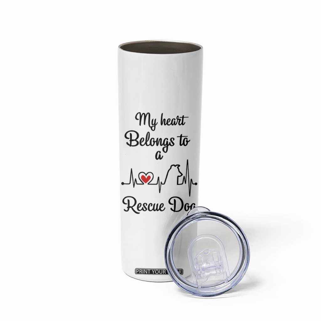 Rescue Dog Skinny Tumbler Animal Adopt Foster Animal Shelter Volunteer Dog Lovers TB10 Print Your Wear