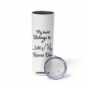 Rescue Dog Skinny Tumbler Animal Adopt Foster Animal Shelter Volunteer Dog Lovers TB10 Print Your Wear