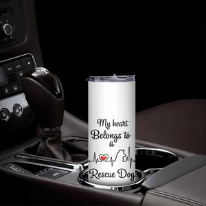Rescue Dog Skinny Tumbler Animal Adopt Foster Animal Shelter Volunteer Dog Lovers TB10 Print Your Wear