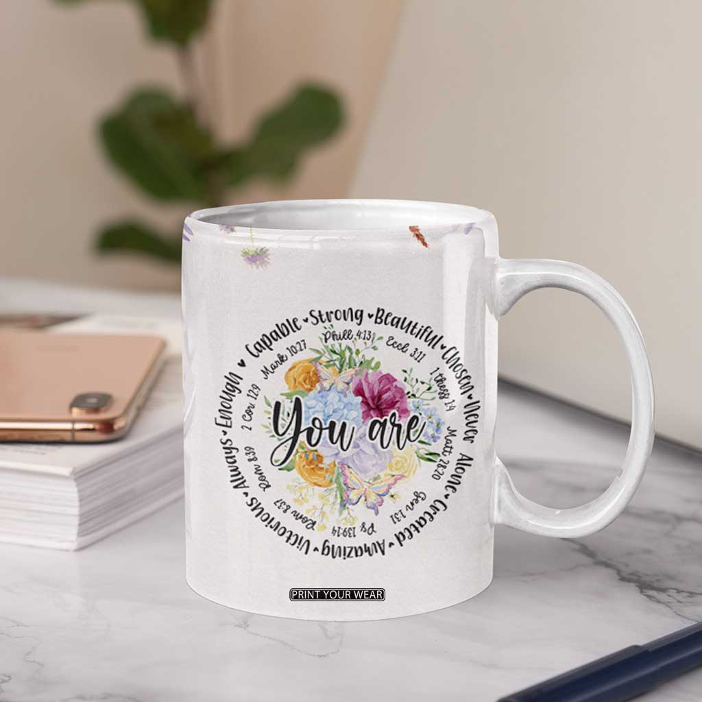 Christian Gifts for Women Coffee Mug Inspirational Religious Present Faith Jesus God Bible Verse Gift TB10 Print Your Wear