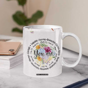 Christian Gifts for Women Coffee Mug Inspirational Religious Present Faith Jesus God Bible Verse Gift TB10 Print Your Wear
