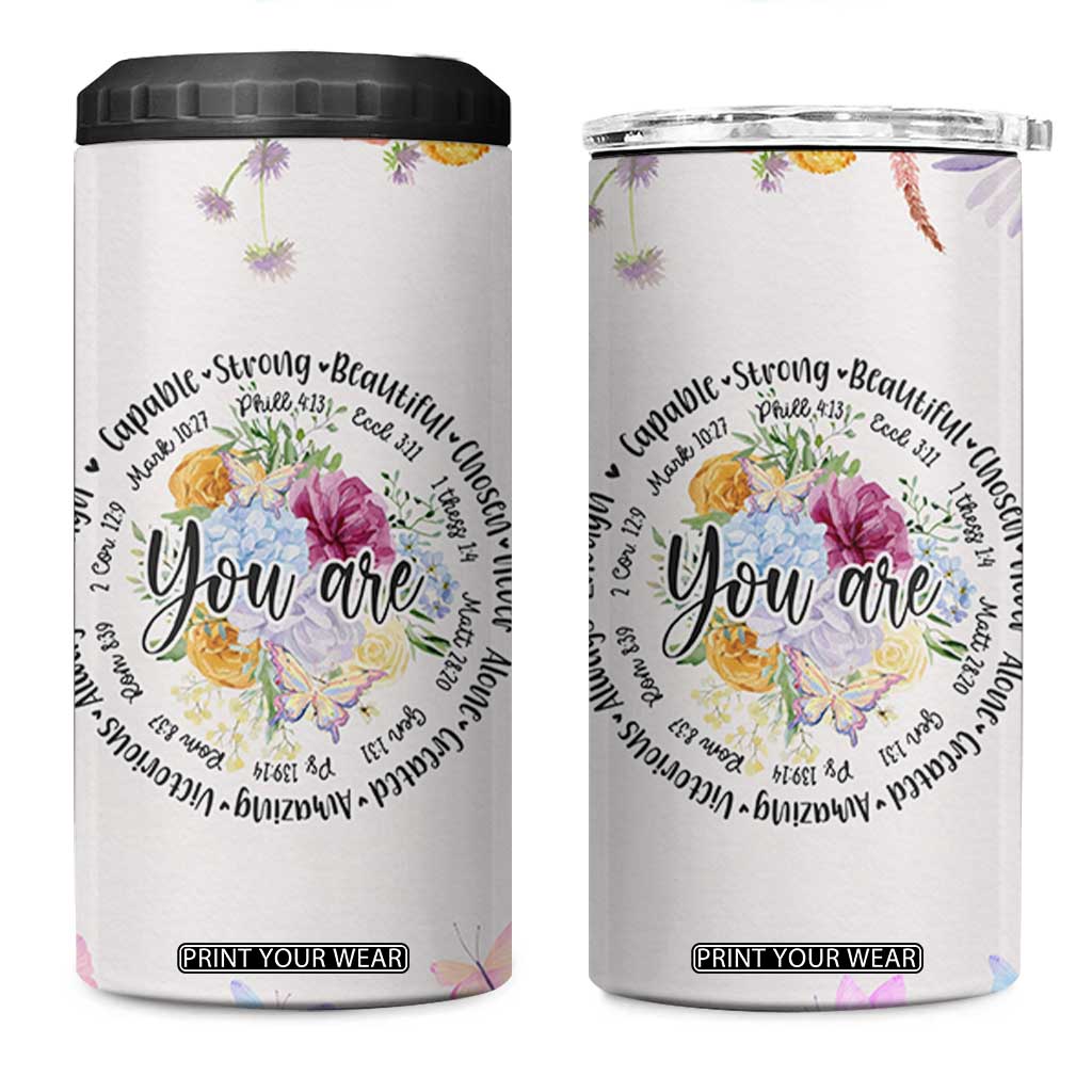 Christian Gifts for Women 4 in 1 Can Cooler Tumbler Inspirational Religious Present Faith Jesus God Bible Verse Gift TB10 One Size: 16 oz Cream Print Your Wear