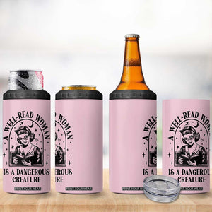 Book Lovers Gifts For Women 4 in 1 Can Cooler Tumbler Funny Readers Librarians Bookaholics TB10 Print Your Wear