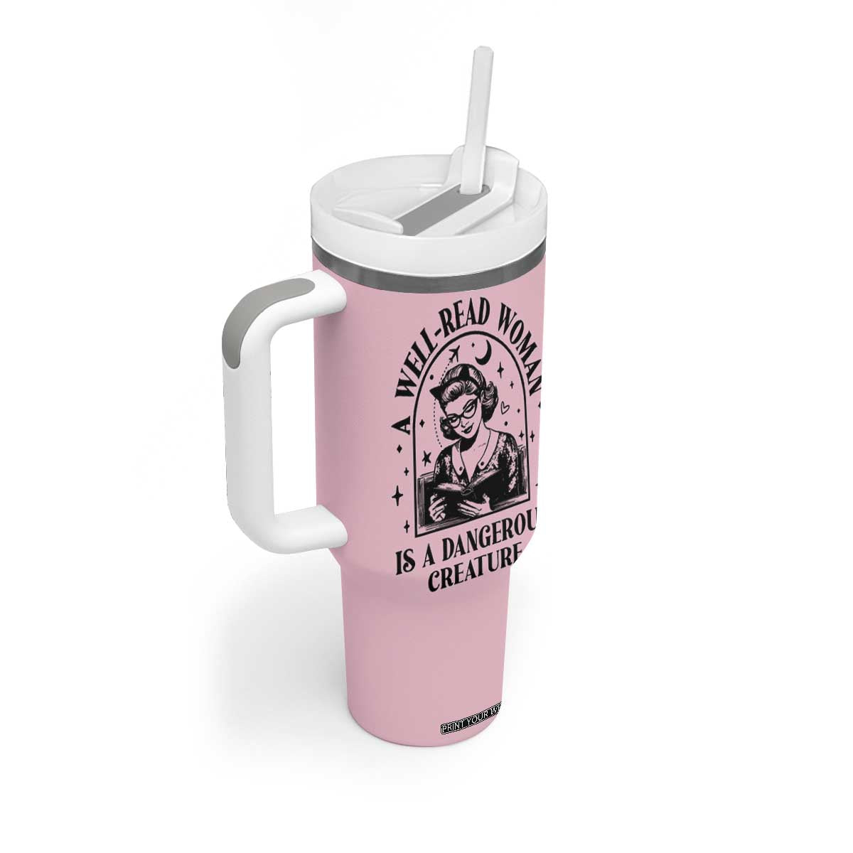 Book Lovers Gifts For Women Tumbler With Handle Funny Readers Librarians Bookaholics TB10 Print Your Wear