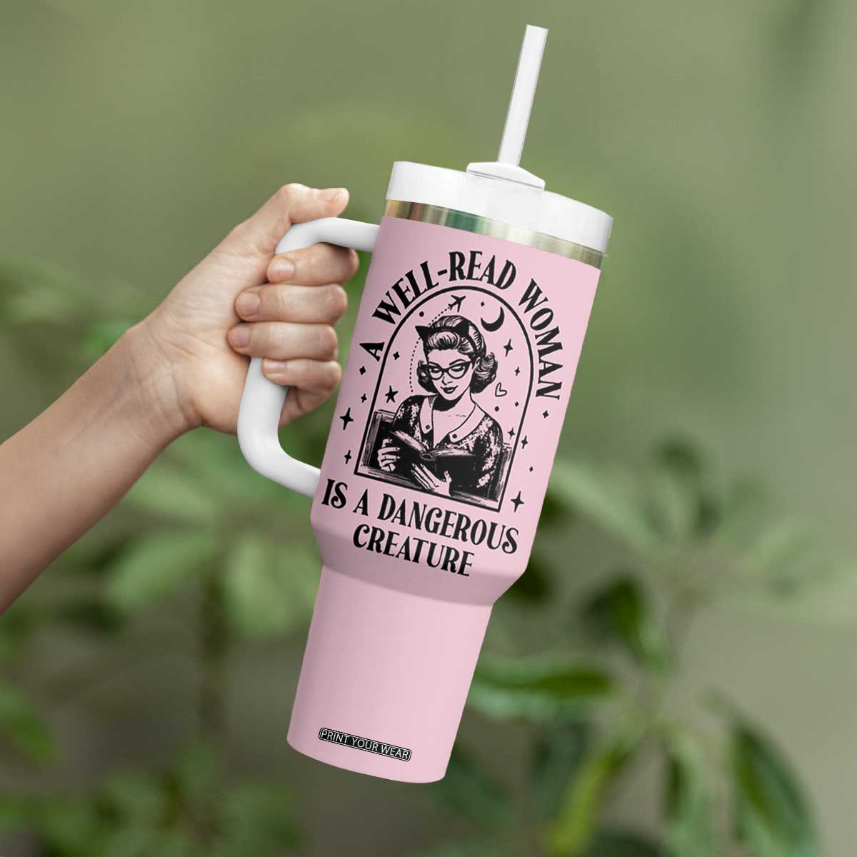 Book Lovers Gifts For Women Tumbler With Handle Funny Readers Librarians Bookaholics TB10 Print Your Wear