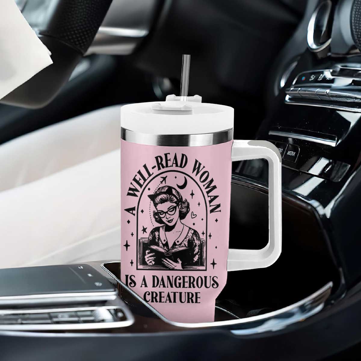 Book Lovers Gifts For Women Tumbler With Handle Funny Readers Librarians Bookaholics TB10 Print Your Wear