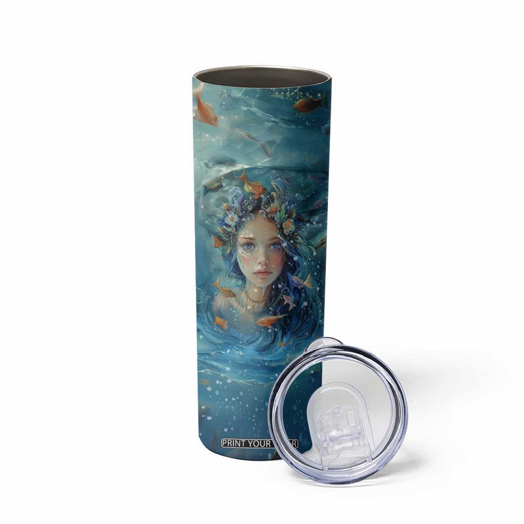 Beach Lovers Gifts For Women Skinny Tumbler Some Girls Are Just Born With The Beach In Their Souls TB10 Print Your Wear